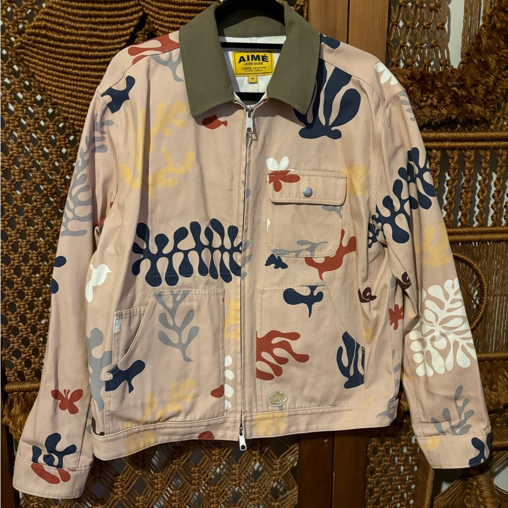 Aime Leon Dore printed canvas jacket